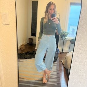 Rustea Brand Cropped Denim Jeans